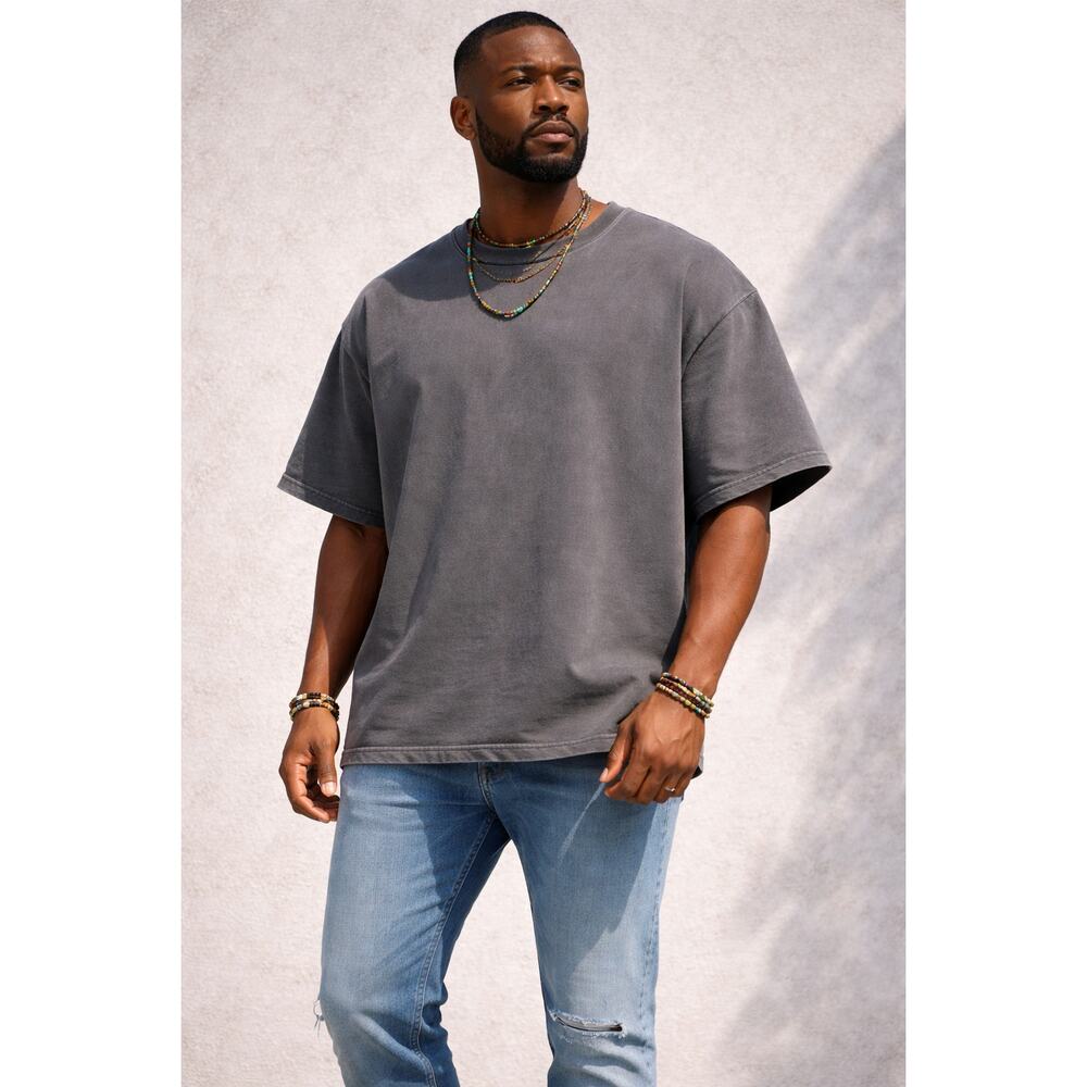 Balenciaga Yeezy Gap Engineered Fleece Yoke Tee Shirt – Gray – Size Small NWT
